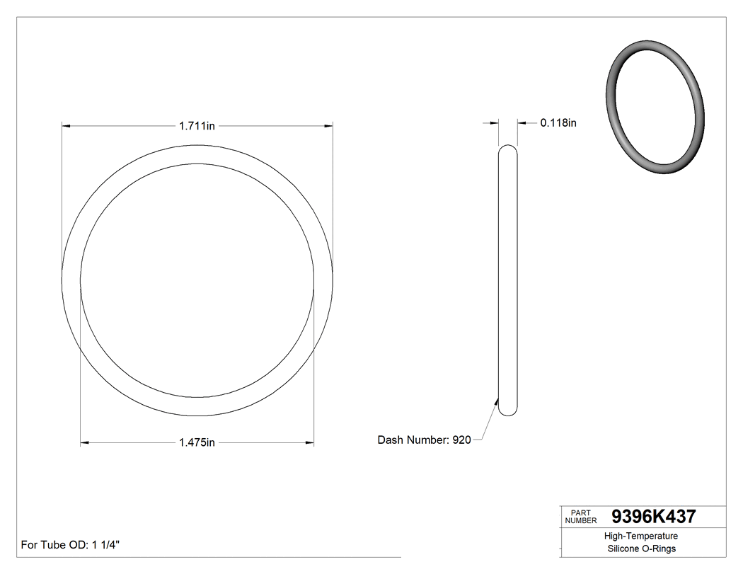 Technical drawing - 9396K437